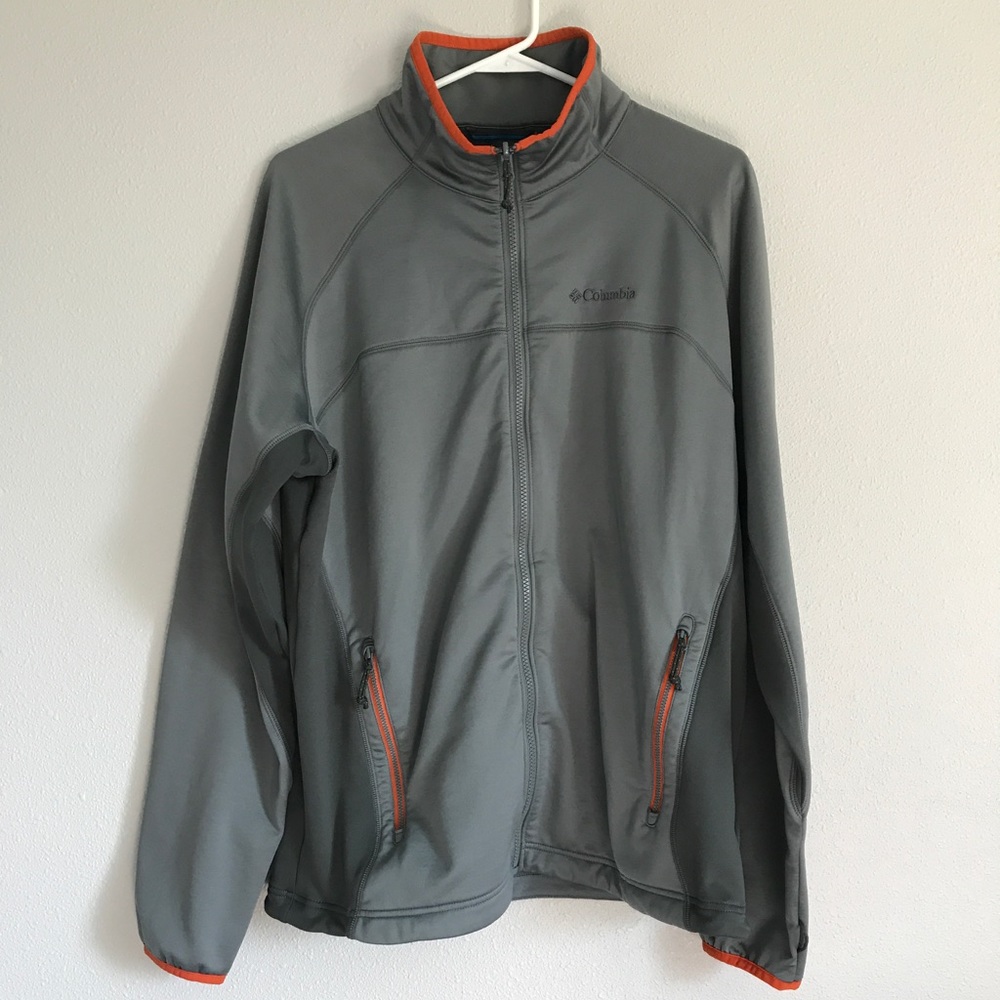 Columbia grey zip up Jacket Men's